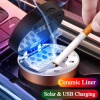 Car Ceramic Ashtray with Detachable Solar Energy Lighter - Image 5