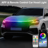 Dynamic Multi Color LED Car Hood Strip Lights - 12V - Image 2