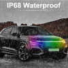 Dynamic Multi Color LED Car Hood Strip Lights - 12V - Image 3