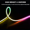 Dynamic Multi Color LED Car Hood Strip Lights - 12V - Image 4