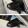 Batman Style Carbon Fiber Side Mirror Covers For Honda Civic 2011-2015 - Image 7