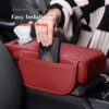 Car Center Console Armrest Cushion with Tissue Box Holder - Black - Image 7