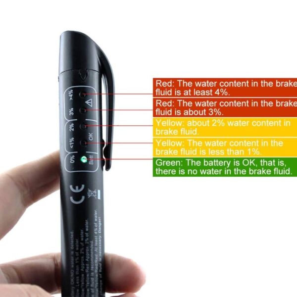 Brake Fluid Tester Pen – 5 LED Indicators - Image 2