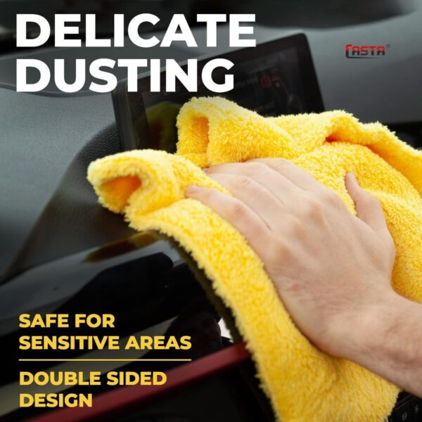 CASTA Double Sided Microfiber Cleaning Cloth – 900GSM -40x40 - Image 4