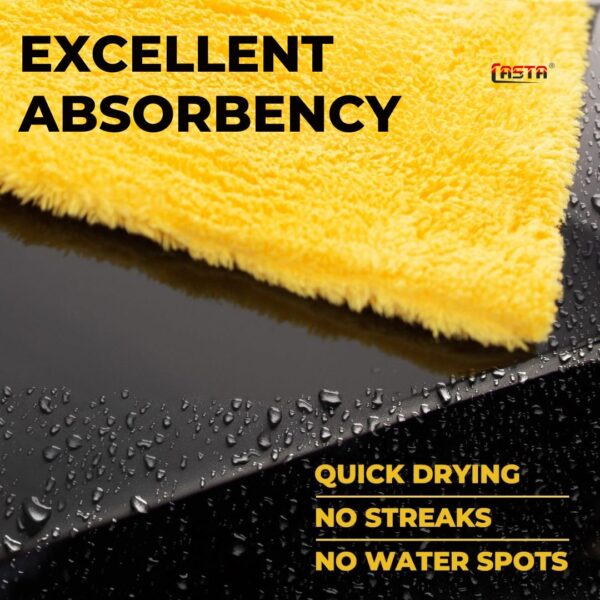 CASTA Edgeless Microfiber Cleaning Towels 6pcs Bundle 450 GSM - Image 10