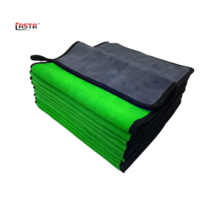 CASTA Double Sided Microfiber Cleaning Cloth – 800GSM - 10PCS Bundle Green