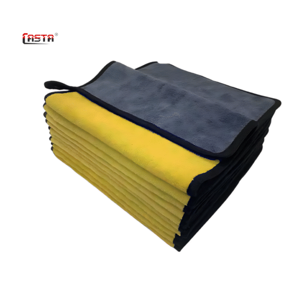CASTA Double Sided Microfiber Cleaning Cloth – 800GSM - 10PCS Bundle Yellow
