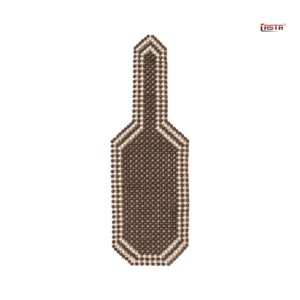 Cool Massage Wood Beads Car Seat Cushion - Brown