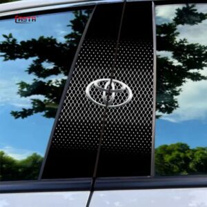 3D Logo Car Pillar Sticker Protective Film for Toyota
