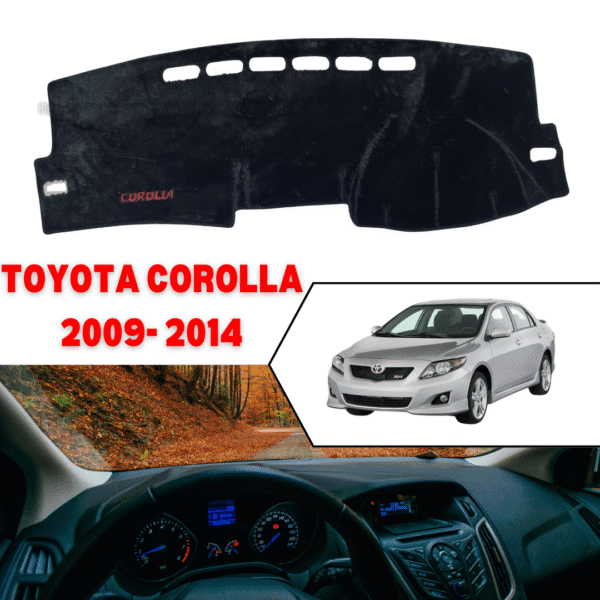 Toyota Corolla 2009 2014 Dashboard Mat - Suede Nonslip Velvet Fur