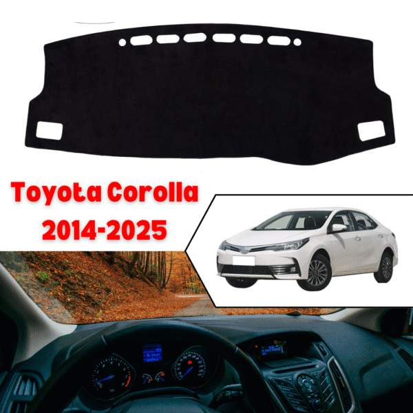 Toyota Corolla 2015 2025 Dashboard Mat - Suede Nonslip Velvet Fur