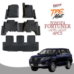 Toyota Fortuner 2016-2025 TPR Car Floor Mats - Premium Interior Protection 4pcs