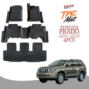 Toyota Prado 2014-2023 TPR Car Floor Mats - Premium Interior Protection 4pcs