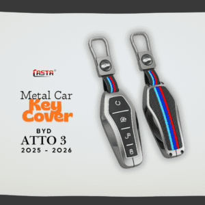 Car Key Cover Metal Silicon Protector Fit For BYD Atto 3