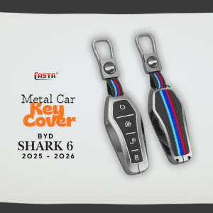 Car Key Cover Metal Silicon Protector Fit For BYD Shark 6