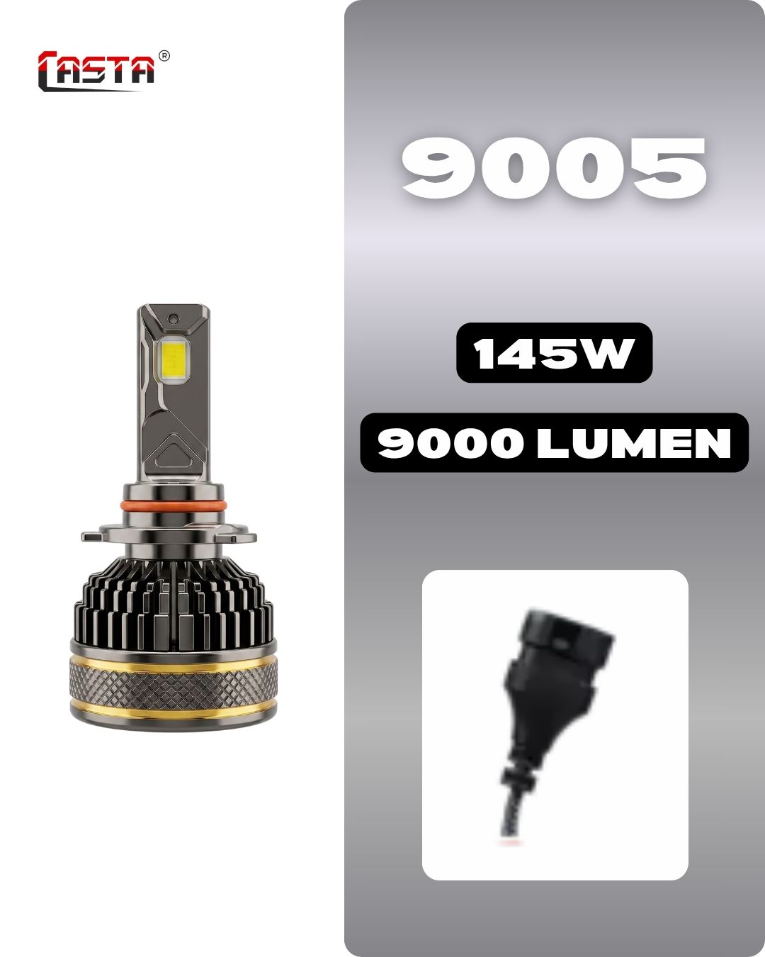 AKAI A130 High Power Car LED Headlight Kit - 145W- 9000 LUM 9005 - Image 4